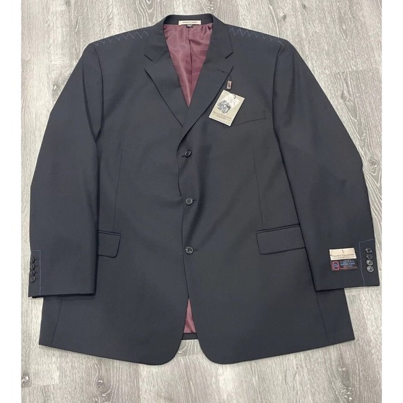 NEW FRANCO‎ VALENTINO COUTURE JACKET MENS 52 L BLACK